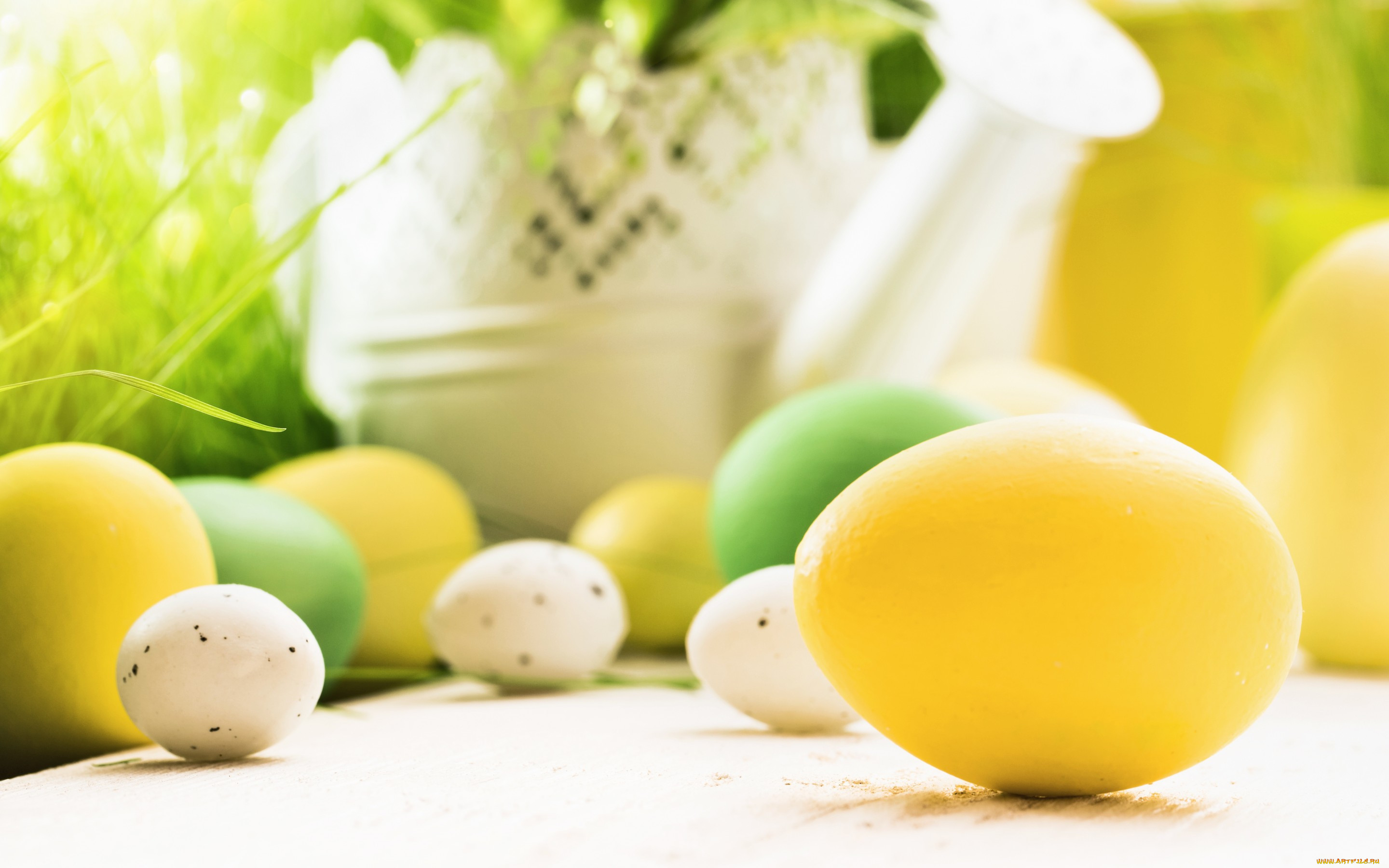 , , happy, easter, spring, decoration, flowers, , , , eggs